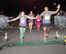 Corrida Noturna da PM tem mais de 500 participantes em Araucária (PR), na RMC. Foto: Soldado Fernando Chauchuti