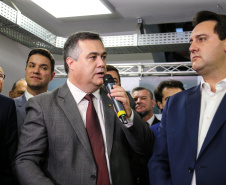 Governador Carlos Massa Ratinho Junior participa da posse do secretário de Estado da Saúde, Carlos Alberto Gebrim Preto (Beto Preto). Curitiba, 25/03/2019. Foto: Geraldo Bubniak/ANPr