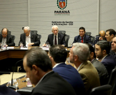 Vice-governador Darci Piana coordena Reunião com Secretariado, com a apresentação da Secretaria da Educação.  -  Curitiba, 26/03/2019  -  Foto: Jaelson Lucas/ANPr