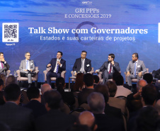 Governador Carlos Massa Ratinho Júnior participa  da 3ª edição do evento GRI PPPs e Concessões Brasil, em São Paulo.
São Paulo, 28/03/2019 - Foto: Rodrigo Félix Leal/ANPr