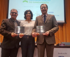 Na véspera de completar seu 326º aniversário, Curitiba foi a única capital do Brasil a ser premiada com a mais alta pontuação do II Ranking Abes da Universalização do Saneamento.  Curitiba, 28/03/2019  -  Foto: Divulgação Sanepar