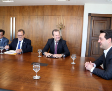 03/04/2019 - Governador Carlos Massa Ratinho Junior, recebe reitores das universidades do Paraná.
Foto Gilson Abreu/Anpr