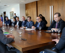 03/04/2019 - Governador Carlos Massa Ratinho Junior, recebe reitores das universidades do Paraná.
Foto Gilson Abreu/Anpr