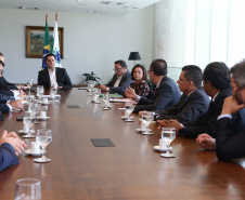 03/04/2019 - Governador Carlos Massa Ratinho Junior, recebe reitores das universidades do Paraná.
Foto Gilson Abreu/Anpr