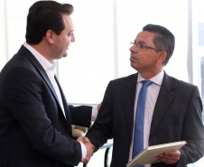 03/04/2019 - Governador Carlos Massa Ratinho Junior, recebe reitores das universidades do Paraná.
Foto Gilson Abreu/Anpr