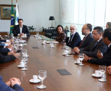 03/04/2019 - Governador Carlos Massa Ratinho Junior, recebe reitores das universidades do Paraná.
Foto Gilson Abreu/Anpr