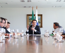 03/04/2019 - Governador Carlos Massa Ratinho Junior, recebe reitores das universidades do Paraná.
Foto Gilson Abreu/Anpr