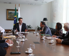 03/04/2019 - Governador Carlos Massa Ratinho Junior, recebe reitores das universidades do Paraná.
Foto Gilson Abreu/Anpr