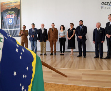 Batalhão da Policia Ambiental comemora 62 anos, vice governador Darci Piana recebe medalha do mérito ambiental.
Foto Gilson Abreu/ANPr