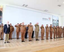 Batalhão da Policia Ambiental comemora 62 anos, vice governador Darci Piana recebe medalha do mérito ambiental.
Foto Gilson Abreu/ANPr