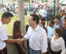 Governador Carlos Massa Ratinho Júnior inaugura em Guarapuava a nova sede do Colégio Estadual Leni Marlene Jacob  -  Guarapuava, 04/04/2019  -  Foto: Jaelson Lucas/ANPr