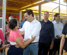 Governador Carlos Massa Ratinho Júnior inaugura em Guarapuava a nova sede do Colégio Estadual Leni Marlene Jacob  -  Guarapuava, 04/04/2019  -  Foto: Jaelson Lucas/ANPr