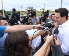 Governador Carlos Massa Ratinho Júnior inaugura em Guarapuava a nova sede do Colégio Estadual Leni Marlene Jacob  -  Guarapuava, 04/04/2019  -  Foto: Rodrigo Felix Leal/ANPr