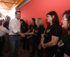 Governador Carlos Massa Ratinho Júnior inaugura em Guarapuava a nova sede do Colégio Estadual Leni Marlene Jacob  -  Guarapuava, 04/04/2019  -  Foto: Rodrigo Felix Leal/ANPr