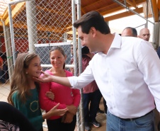 Governador Carlos Massa Ratinho Júnior inaugura em Guarapuava a nova sede do Colégio Estadual Leni Marlene Jacob  -  Guarapuava, 04/04/2019  -  Foto: Rodrigo Felix Leal/ANPr