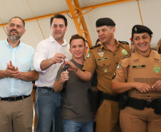 Governador Carlos Massa Ratinho Júnior inaugura em Guarapuava a nova sede do Colégio Estadual Leni Marlene Jacob  -  Guarapuava, 04/04/2019  -  Foto: Rodrigo Felix Leal/ANPr