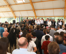 Governador Carlos Massa Ratinho Júnior inaugura em Guarapuava a nova sede do Colégio Estadual Leni Marlene Jacob  -  Guarapuava, 04/04/2019  -  Foto: Rodrigo Felix Leal/ANPr