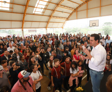 Governador Carlos Massa Ratinho Júnior inaugura em Guarapuava a nova sede do Colégio Estadual Leni Marlene Jacob  -  Guarapuava, 04/04/2019  -  Foto: Rodrigo Felix Leal/ANPr