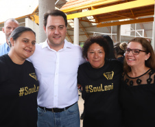 Governador Carlos Massa Ratinho Júnior inaugura em Guarapuava a nova sede do Colégio Estadual Leni Marlene Jacob  -  Guarapuava, 04/04/2019  -  Foto: Rodrigo Felix Leal/ANPr