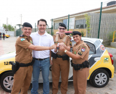 Governador Carlos Massa Ratinho Júnior inaugura em Guarapuava a nova sede do Colégio Estadual Leni Marlene Jacob  -  Guarapuava, 04/04/2019  -  Foto: Rodrigo Felix Leal/ANPr