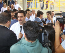 |Governador Carlos Massa Ratinho Júnior inaugura em Guarapuava a nova sede do Colégio Estadual Pedro Carli  -  Guarapuava, 04/04/2019  -  Foto: Jaelson Lucas/ANPr