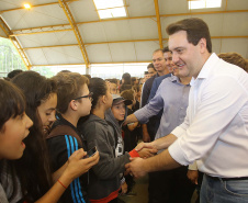 |Governador Carlos Massa Ratinho Júnior inaugura em Guarapuava a nova sede do Colégio Estadual Pedro Carli  -  Guarapuava, 04/04/2019  -  Foto: Jaelson Lucas/ANPr