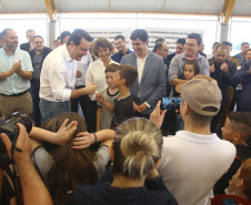 |Governador Carlos Massa Ratinho Júnior inaugura em Guarapuava a nova sede do Colégio Estadual Pedro Carli  -  Guarapuava, 04/04/2019  -  Foto: Jaelson Lucas/ANPr