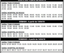 Entrou em operação nesta segunda-feira (08) a linha Tubo Ferrari/Hospital do Rocio, que permitirá a ligação ao Hospital, em Campo Largo, saindo da Estação Tubo Ferrari. Foto: COMEC