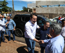 O governador Carlos Massa Ratinho Junior  assina ordem de serviço para construção de Escola em Mauá da Serra nesta quarta-feira (10).  Mauá da Serra, 10/04/2019 -  Foto: Geraldo Bubniak/ANPr