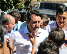 O governador Carlos Massa Ratinho Junior  assina ordem de serviço para construção de Escola em Mauá da Serra nesta quarta-feira (10).  Mauá da Serra, 10/04/2019 -  Foto: Geraldo Bubniak/ANPr