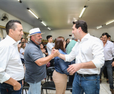 O governador Carlos Massa Ratinho Junior  assina ordem de serviço para construção de Escola em Mauá da Serra nesta quarta-feira (10).  Mauá da Serra, 10/04/2019 -  Foto: Geraldo Bubniak/ANPr