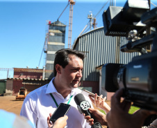 O governador Carlos Massa Ratinho Junior  visita a SL Alimentos em Mauá da Serra nesta quarta-feira (10).  Londrina, 10/04/2019 -  Foto: Geraldo Bubniak/ANPr