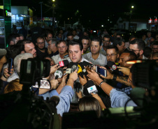 O governador Carlos Massa Ratinho Junior  assina ato que instala o Governo na Expolondrina nesta quarta-feira (10).  Londrina, 10/04/2019 -  Foto: Geraldo Bubniak/ANPr