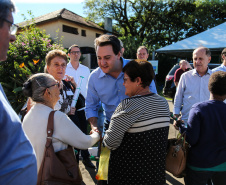 O governador Carlos Massa Ratinho Junior  participa de coletiva na Expolondrina nesta quarta-feira (10).  Londrina, 10/04/2019 -  Foto: Geraldo Bubniak/ANPr