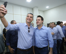 O governador Carlos Massa Ratinho Junior  participa de coletiva na Expolondrina nesta quarta-feira (10).  Londrina, 10/04/2019 -  Foto: Rodrigo Félix Leal/ANPr