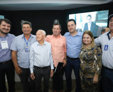 O governador Carlos Massa Ratinho Junior  participa de coletiva na Expolondrina nesta quarta-feira (10).  Londrina, 10/04/2019 -  Foto: Rodrigo Félix Leal/ANPr