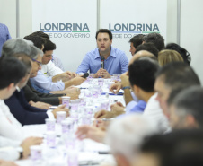 Governador Carlos Massa Ratinho Junior durante reunião com a equipe de governo. Londrina 11/04/2019. Foto: Rodrigo Felix Leal/ANPr