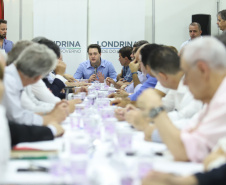 Governador Carlos Massa Ratinho Junior durante reunião com a equipe de governo. Londrina 11/04/2019. Foto: Rodrigo Felix Leal/ANPr