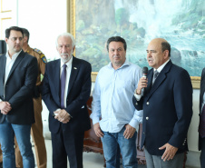 Governador anuncia pagamento das promoções dos praças-militares. -  Curitiba, 15/04/2019  -  Foto: Rodrigo Félix Leal/ANPr