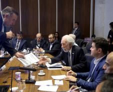 Vice-governador Darci Piana coordena reunião com o secretariado, apresentação do secretário da Justiça, Família e Desenvolvimento Social, Ney Leprevost  -  Curitiba, 02/04/2019  -  Foto: Jaelson Lucas/ANPr