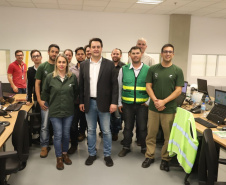 Governador Carlos Massa Ratinho Júnior visita a fábrica da Klabin em Ortigueira, na assinatura de convênio com a empresa e a prefeitura do município para a construção da Escola Técnica de Operação Florestal e Agrícola.  -  Ortigueira, 16/04/2019  -  Foto: Rodrigo Félix Leal/ANPr