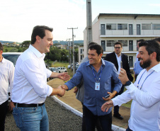 Governador Carlos Massa Ratinho Júnior visita a fábrica da Klabin em Ortigueira, na assinatura de convênio com a empresa e a prefeitura do município para a construção da Escola Técnica de Operação Florestal e Agrícola. - Ortigueira, 16/04/2019 - Foto: Jaelson Lucas/ANPr