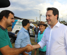 Governador Carlos Massa Ratinho Júnior visita a fábrica da Klabin em Ortigueira, na assinatura de convênio com a empresa e a prefeitura do município para a construção da Escola Técnica de Operação Florestal e Agrícola. - Ortigueira, 16/04/2019 - Foto: Jaelson Lucas/ANPr