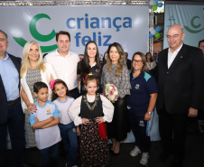 O governador Carlos Massa Ratinho Junior e o ministro da Cidadania, Osmar Terra, lançam o programa Criança Feliz . Curitiba, 18/04/2019 - Foto: Rodrigo Felix Leal/ANPr