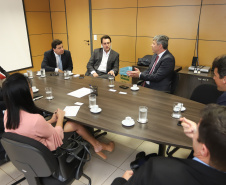 Governador Carlos Massa Ratinho Junior durante reunião com o ministro dos Transportes, Valter Casimiro Silveira  -  Brasília, 29/04/2019  -  Foto: Rodrigo Félix Leal/ANPr