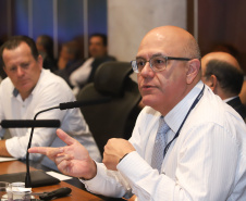 Governador Carlos Massa Ratinho Júnior durante reunião com a equipe de governo.Curitiba, 07-05-19.Foto:Rodrigo Felix Leal / ANPr.