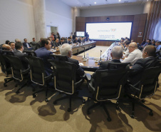 Governador Carlos Massa Ratinho Júnior durante reunião com a equipe de governo.Curitiba, 07-05-19.Foto: Arnaldo Alves / ANPr.