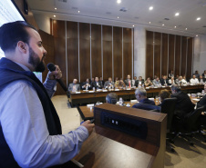 Governador Carlos Massa Ratinho Júnior durante reunião com a equipe de governo.Curitiba, 07-05-19.Foto: Arnaldo Alves / ANPr.