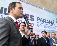 O governador Carlos Massa Ratinho Junior lançou o Programa de Revitalização das Estradas, que vai beneficiar todas as regiões do Paraná.
Foto Gilson Abreu/ANPr
