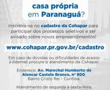 Com mais de 90% do cronograma executado, serão concluídas nos próximos dias as obras de construção de 17 casas populares da Cohapar em Paranaguá. As moradias são destinadas a famílias com renda de até seis salários mínimos, que devem se cadastrar no site www.cohapar.pr.gov.br/cadastro para participarem do processo seletivo. Foto: Divulgação/Cohapar